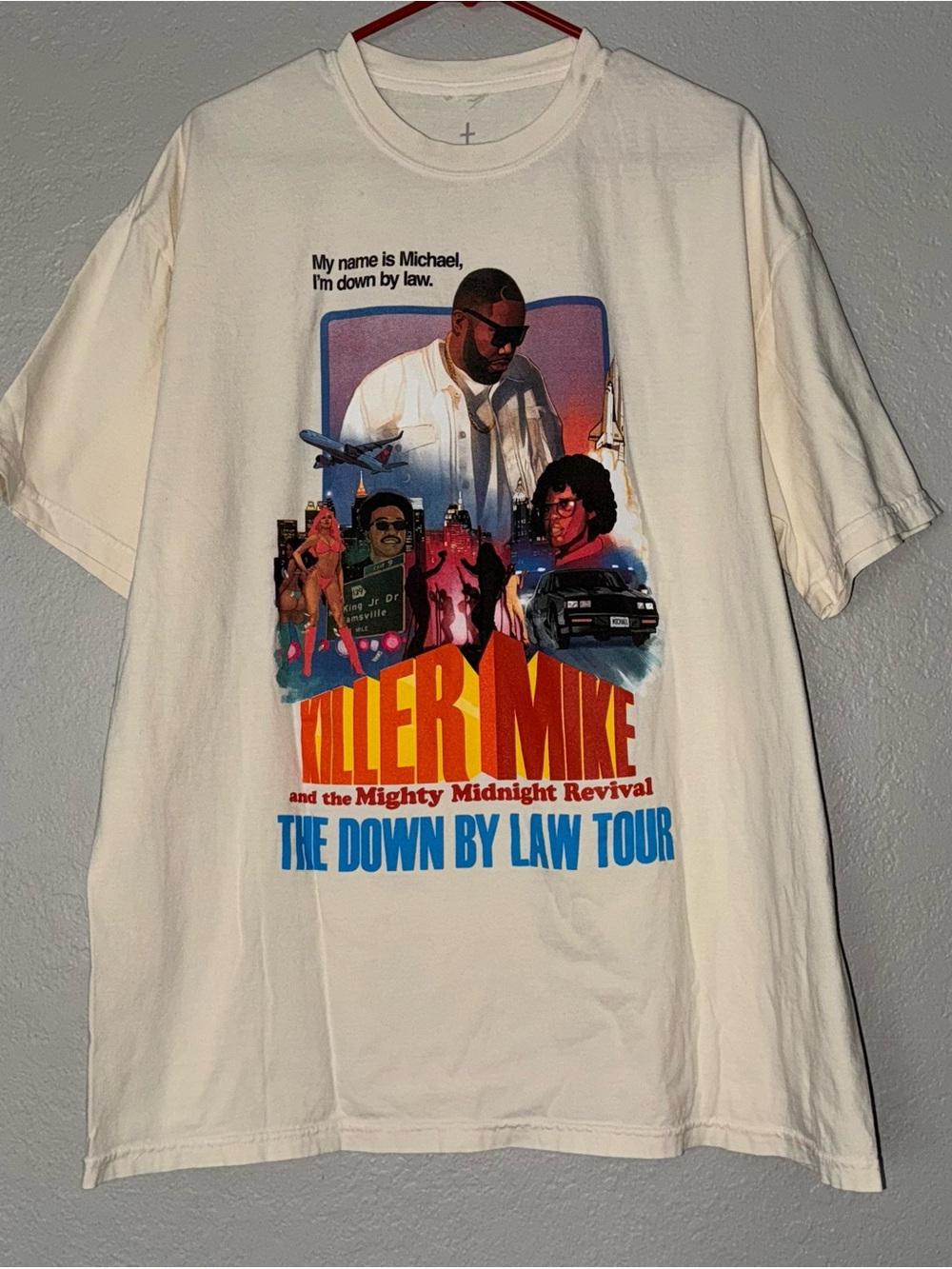 Killer Mike 🎤 mighty midnight revival The Down By Law Tour concert tee t shirt